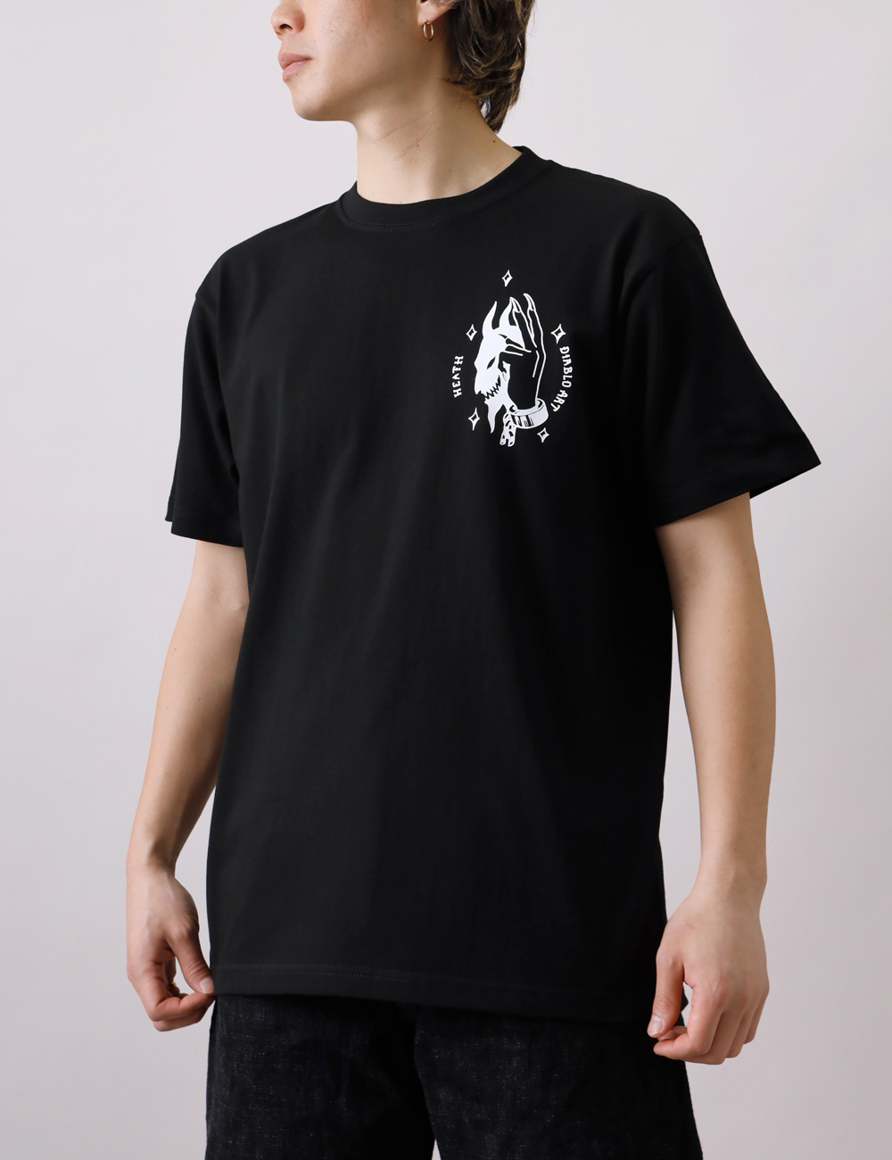 Tシャツ メンズ カットソー 半袖 バックプリント 大きいサイズ S-2XL