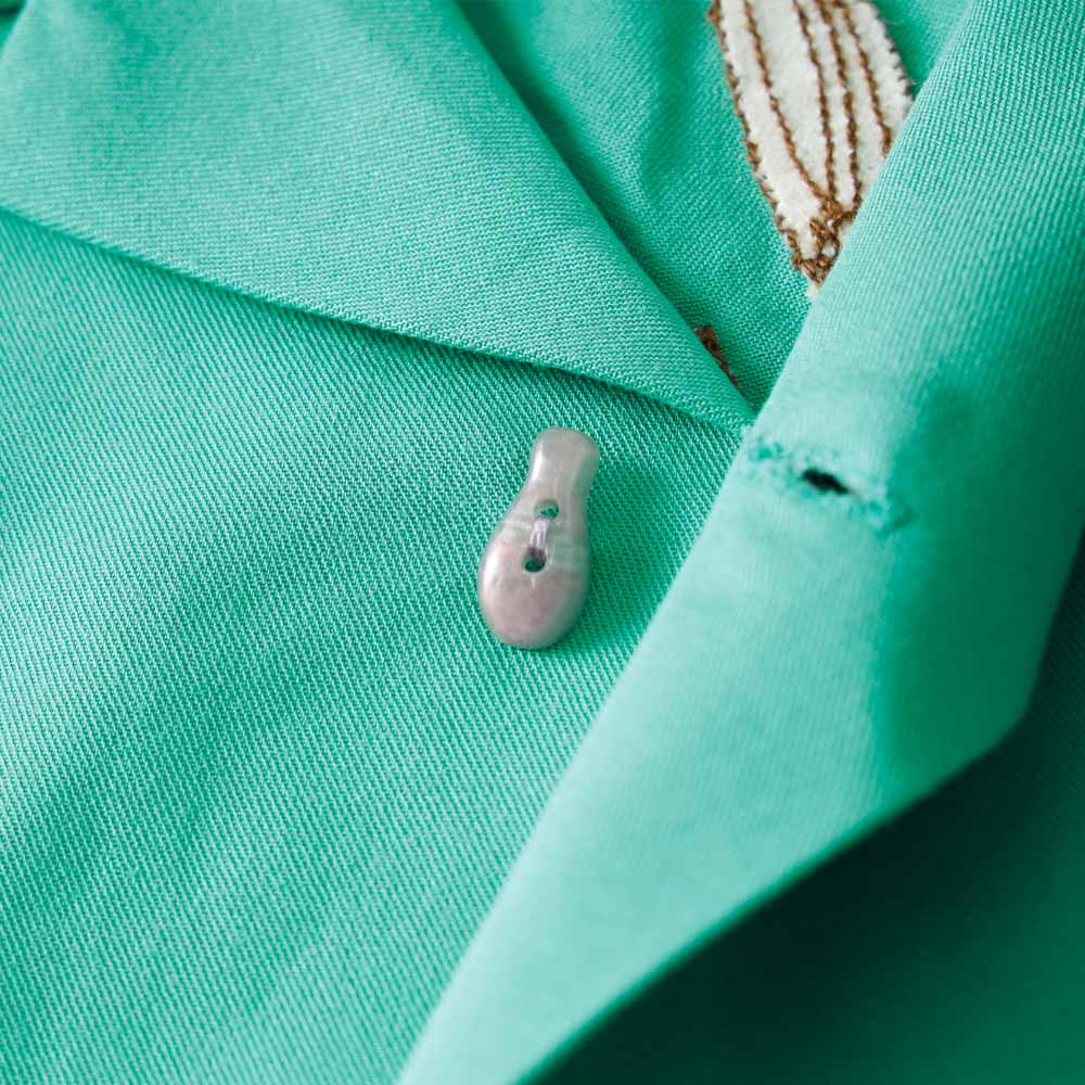 ボーリングシャツ メンズ 半袖シャツ 開襟シャツ オープンカラー 刺繍