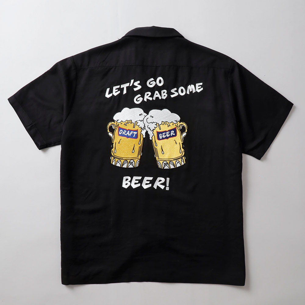 10%OFF！ファミリーセール！ ボーリングシャツ メンズ 半袖 刺繍