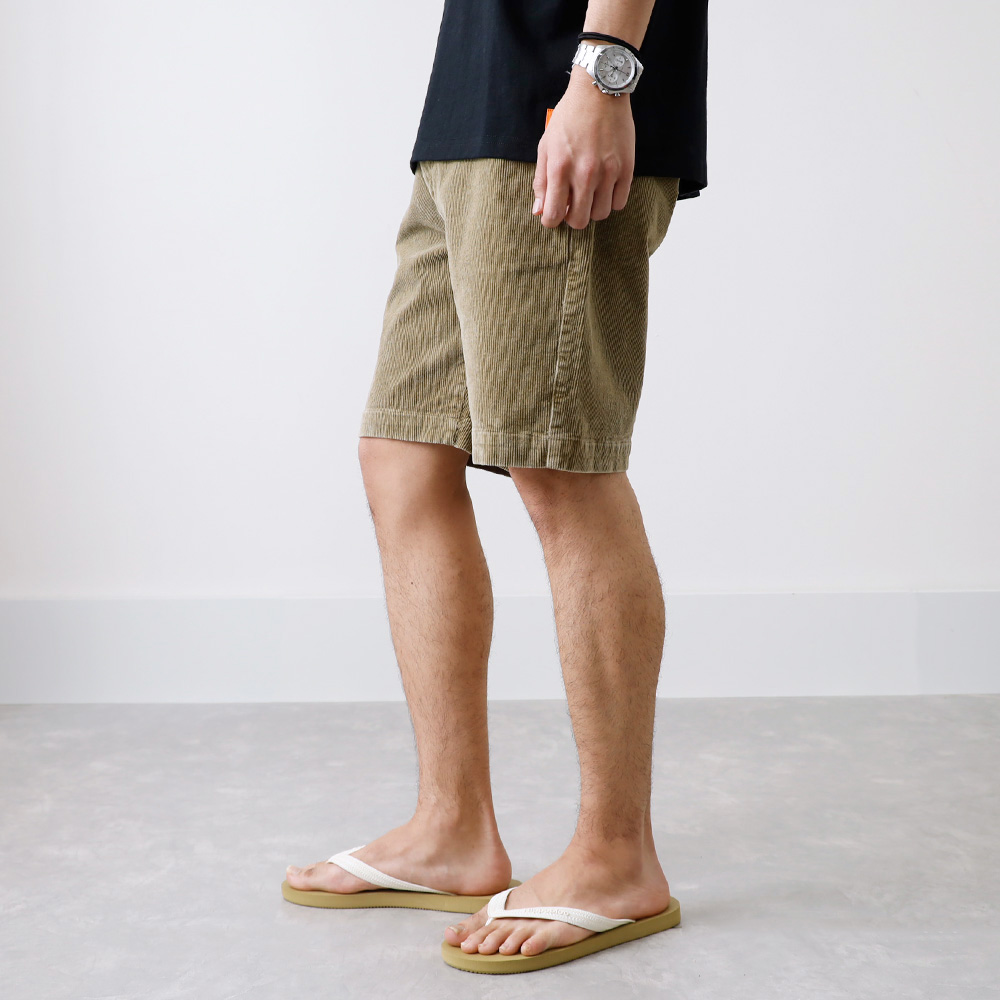 BLUE PORT コーデュロイ ショートパンツ メンズ ゆったり ワイド