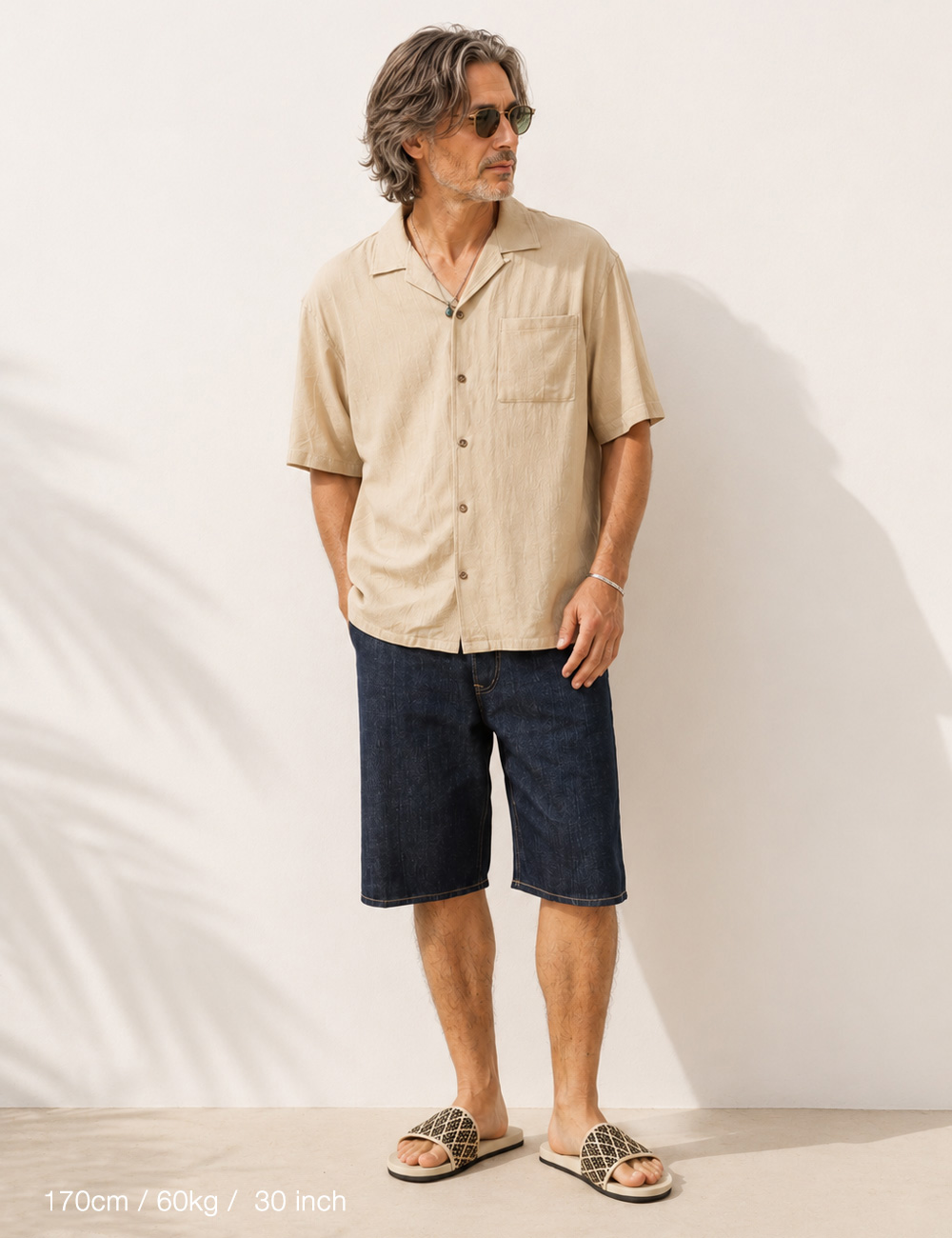 デニム ショートパンツ メンズ 児島セルビッチ 11.5oz 赤耳 日本製
