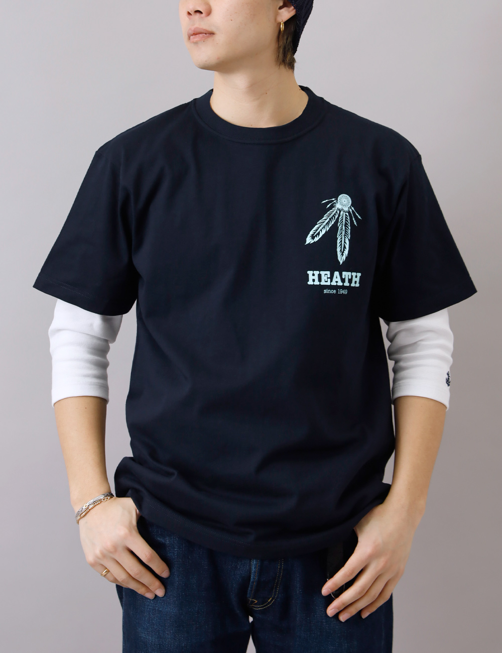 Tシャツ メンズ 半袖 カットソー バックプリント 大きいサイズ 厚手