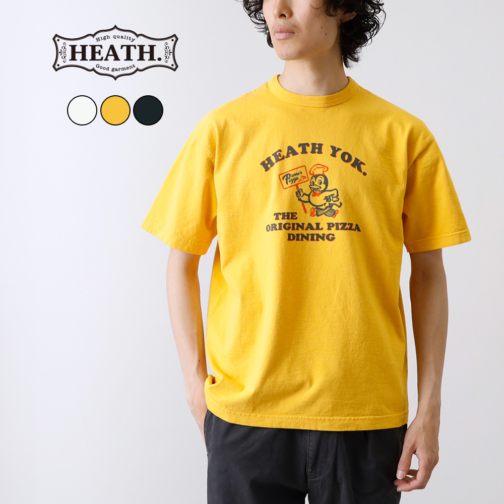 2枚セット✨️ 45R プリント Tシャツ コットン カットソー 半袖 黄 茶 Tシャツ メンズ カットソー プリント 半袖 日本製 国産 頑丈