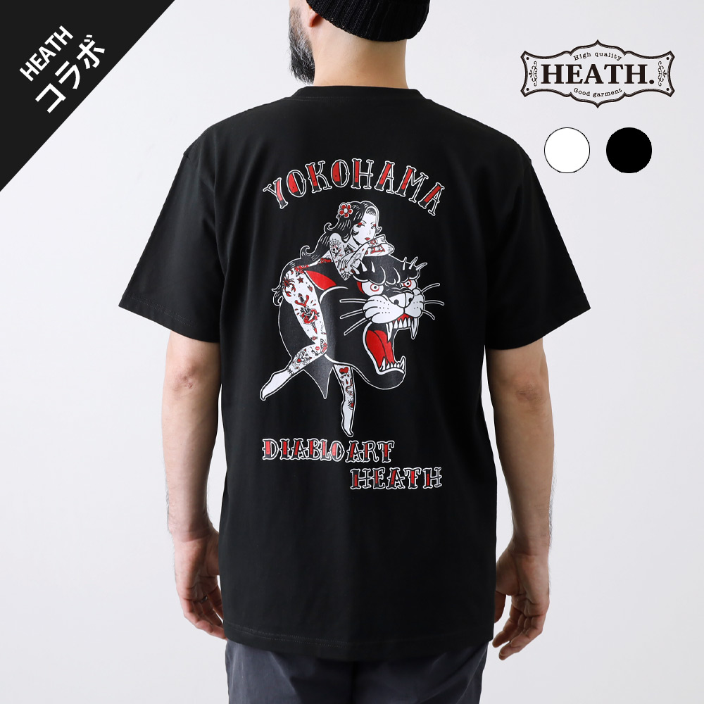 タトゥー風プリント カジュアルパンツ Tシャツ メンズ カットソー 半袖 バックプリント 大きいサイズ S