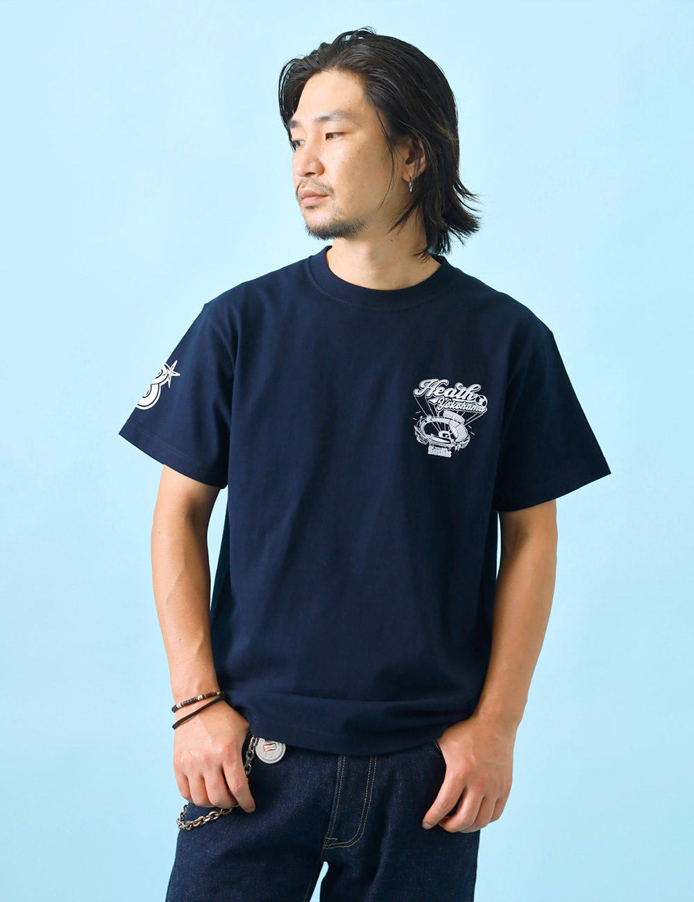 Tシャツ メンズ 半袖 横浜DeNAベイスターズ 公認 スタジアム