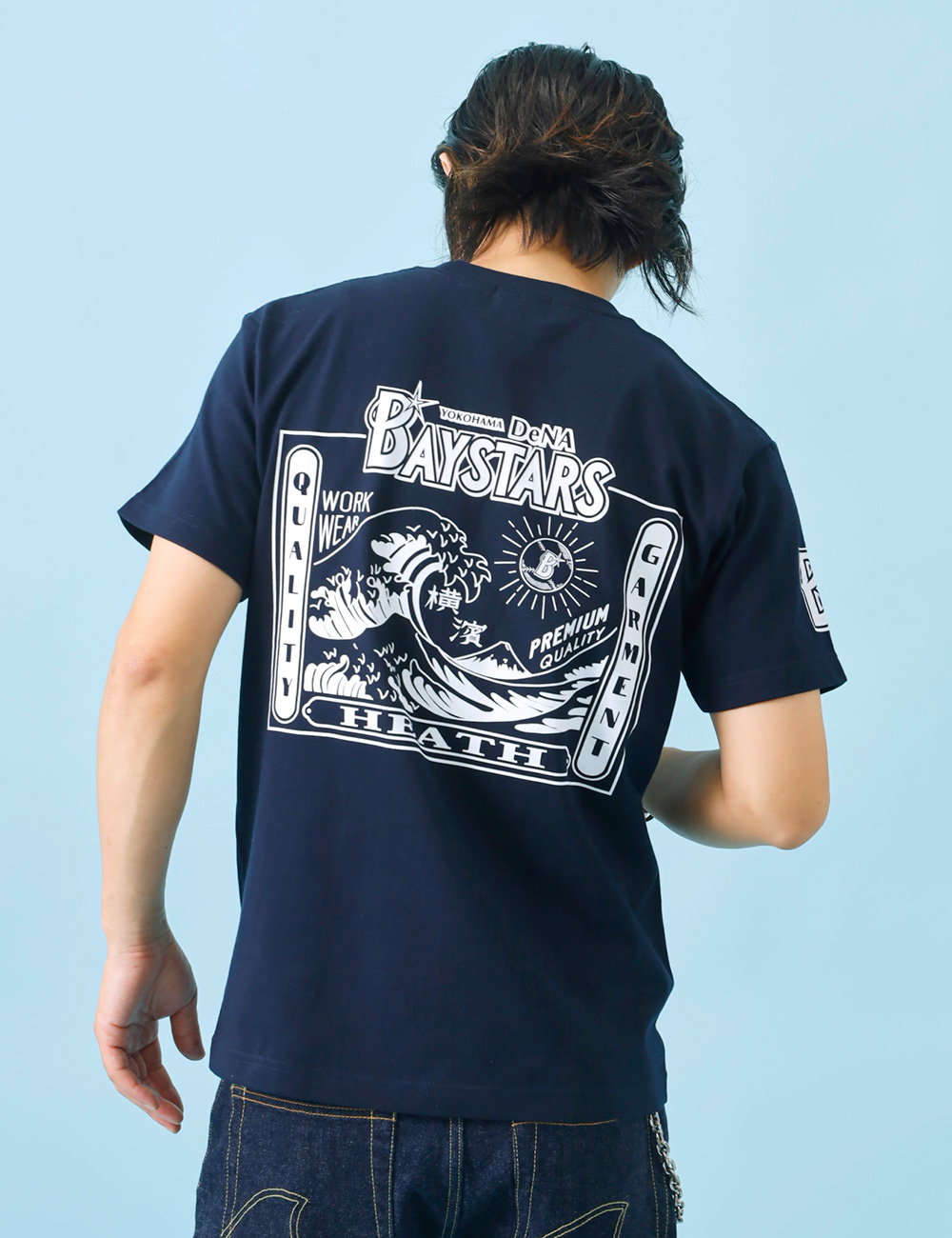Tシャツ メンズ レディース 半袖 横浜DeNAベイスターズ 公認 波