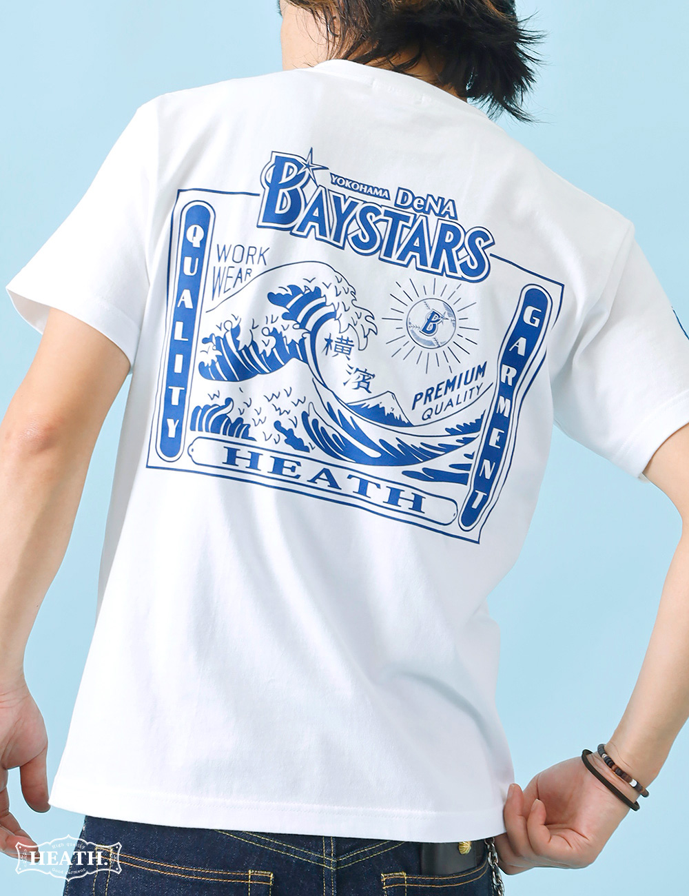 Tシャツ メンズ レディース 半袖 横浜DeNAベイスターズ 公認 波
