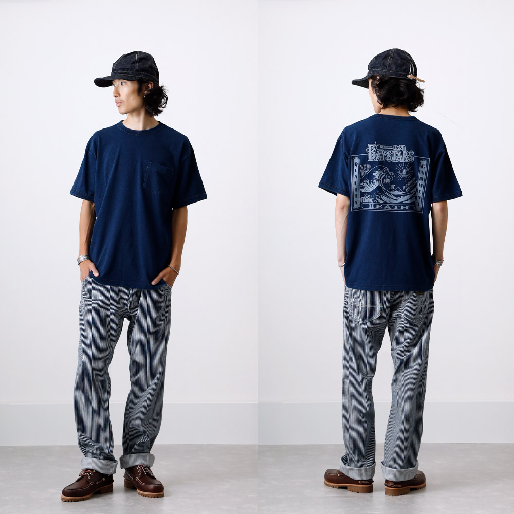 BLUE PORT 横浜DeNAベイスターズ 公認ライセンス インディゴ Tシャツ