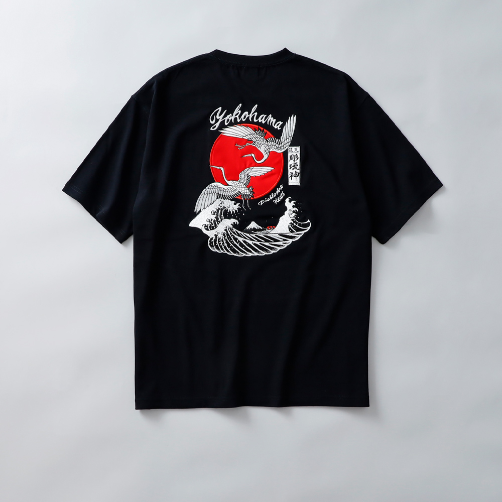 tシャツ メンズ 半袖 カットソー 9.1oz 刺繍 大きいサイズ 厚手 頑丈