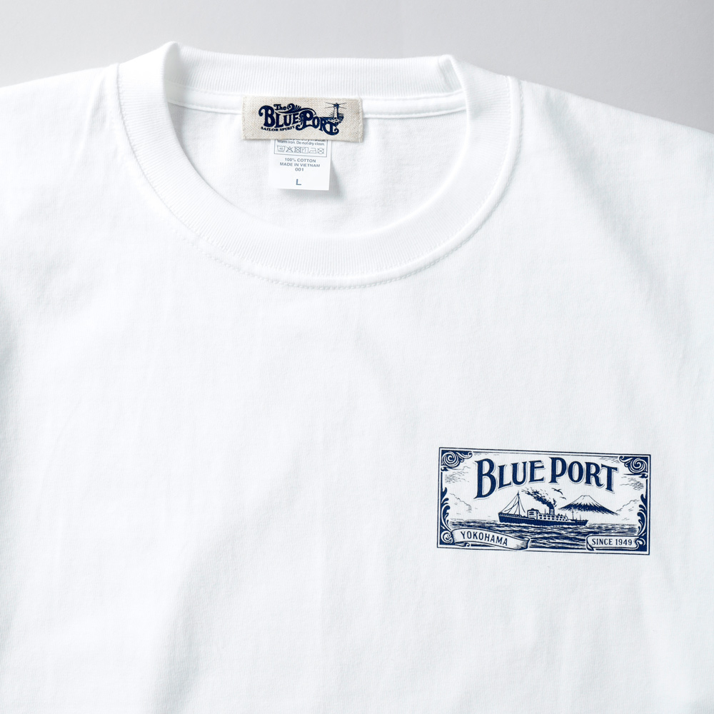 BLUE PORT Tシャツ メンズ 半袖 カットソー バックプリント 大きい