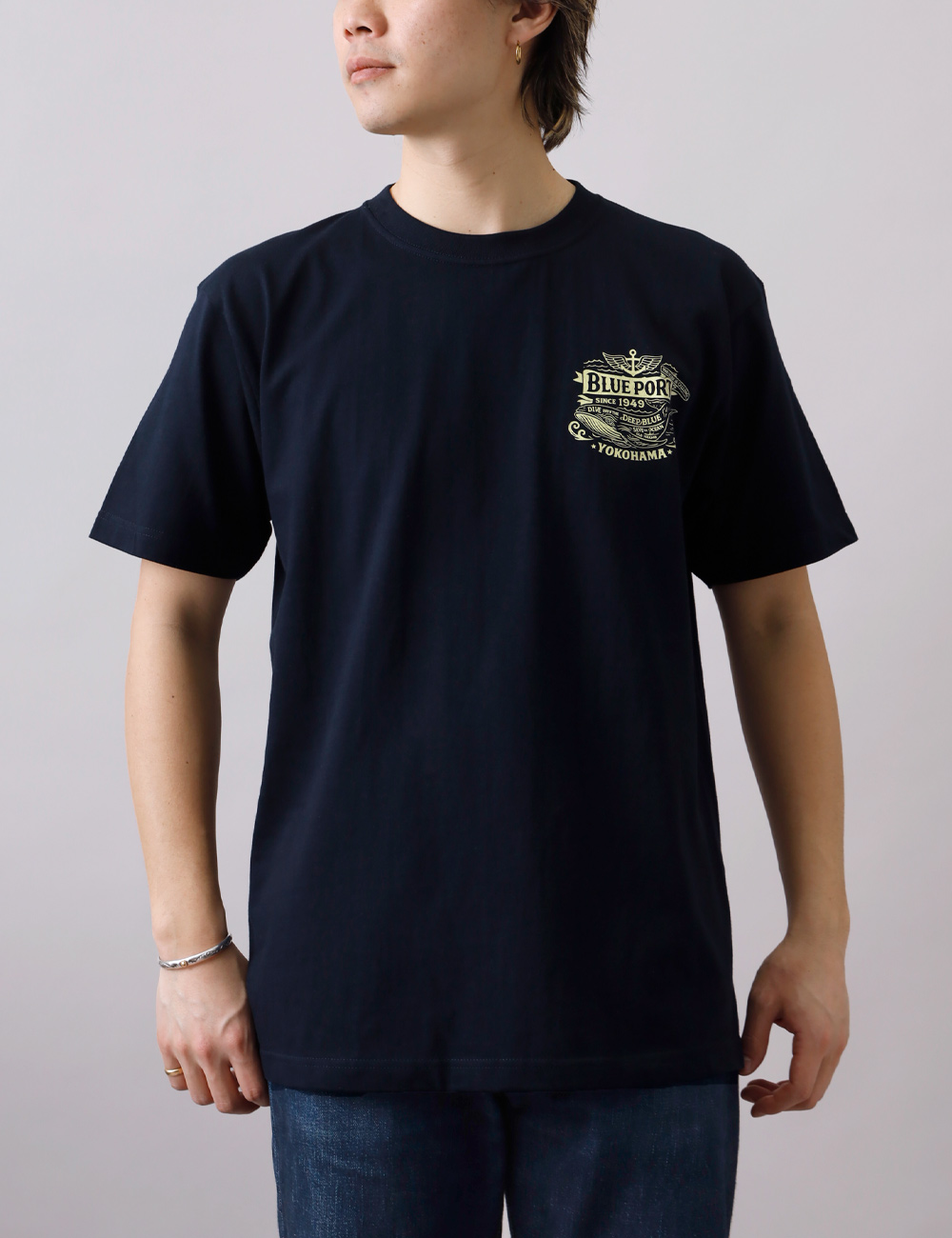 BLUE PORT おまとめクーポン対象 Tシャツ メンズ 半袖 カットソー