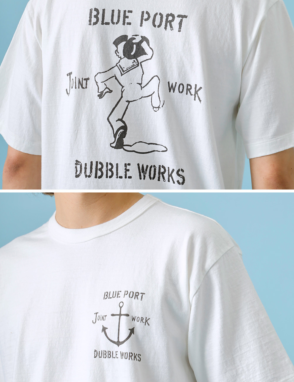 DUBBLEWORKS（ダブルワークス） Tシャツ メンズ 半袖 天竺 丸胴