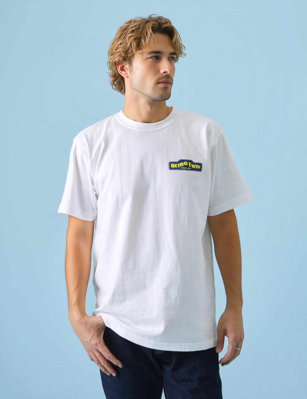 BLUE PORT Tシャツ メンズ 半袖 厚手 ハーレー アメカジ HEATH × RETRO