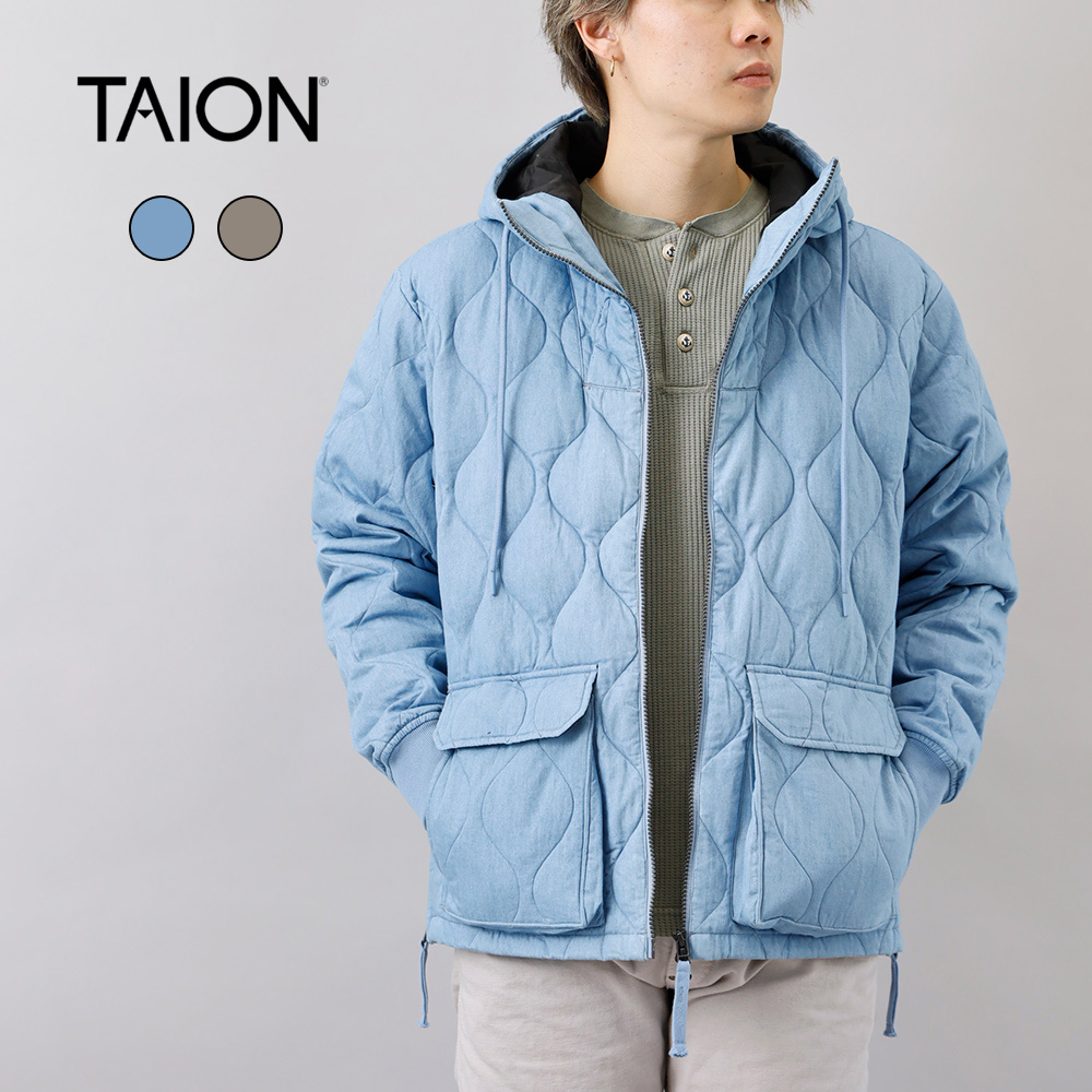 TAION（タイオン） フードジャケット ダウン パーカー ジャケット