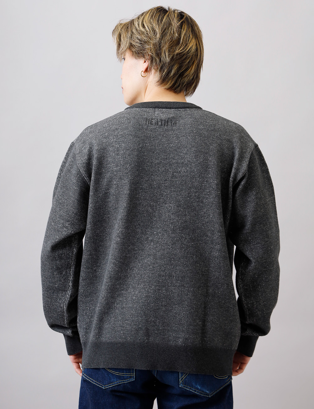 スウェット メンズ トレーナー ステンシル Vガゼットステッチ