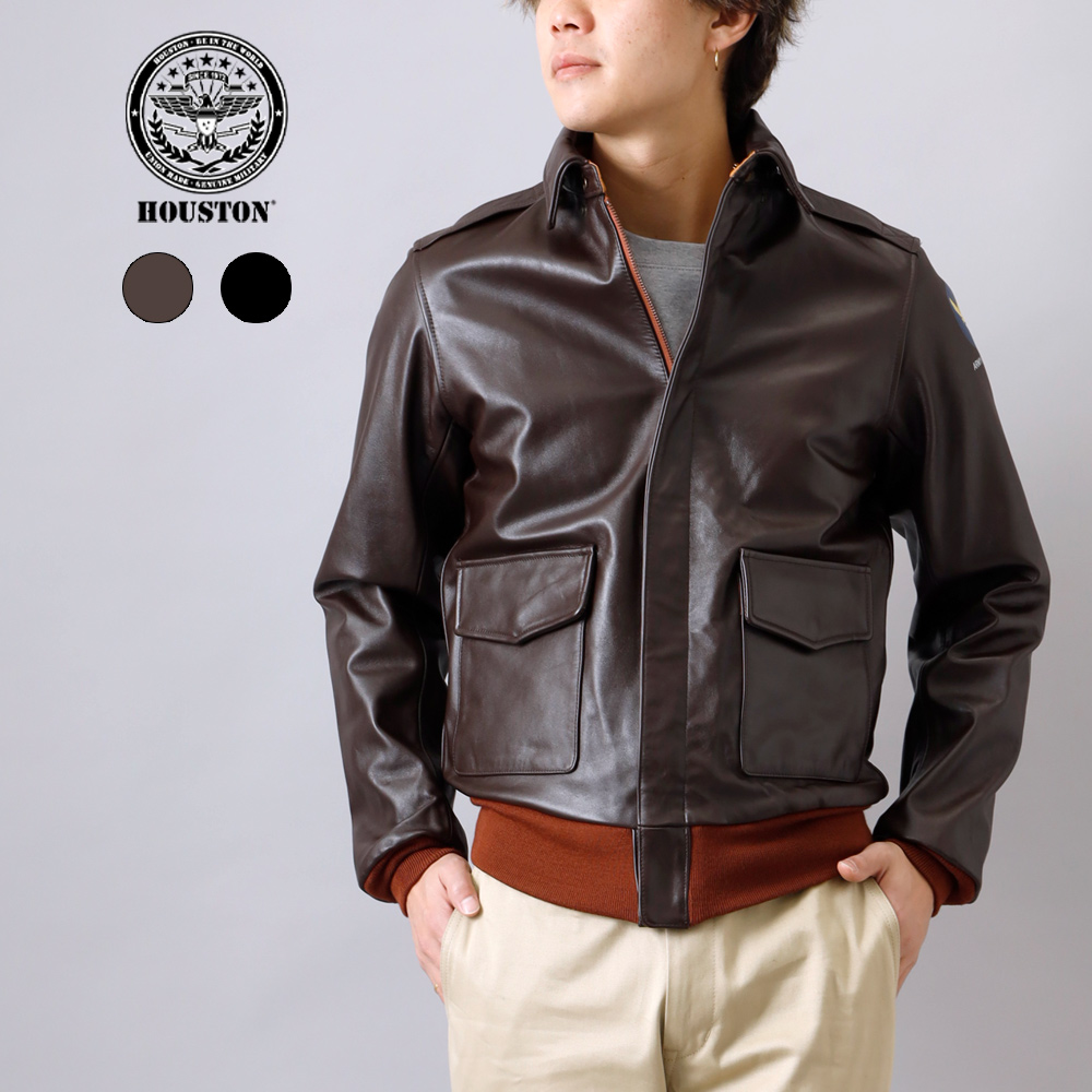 HOUSTON（ヒューストン） ut-8173 フライトジャケット ホースレザー