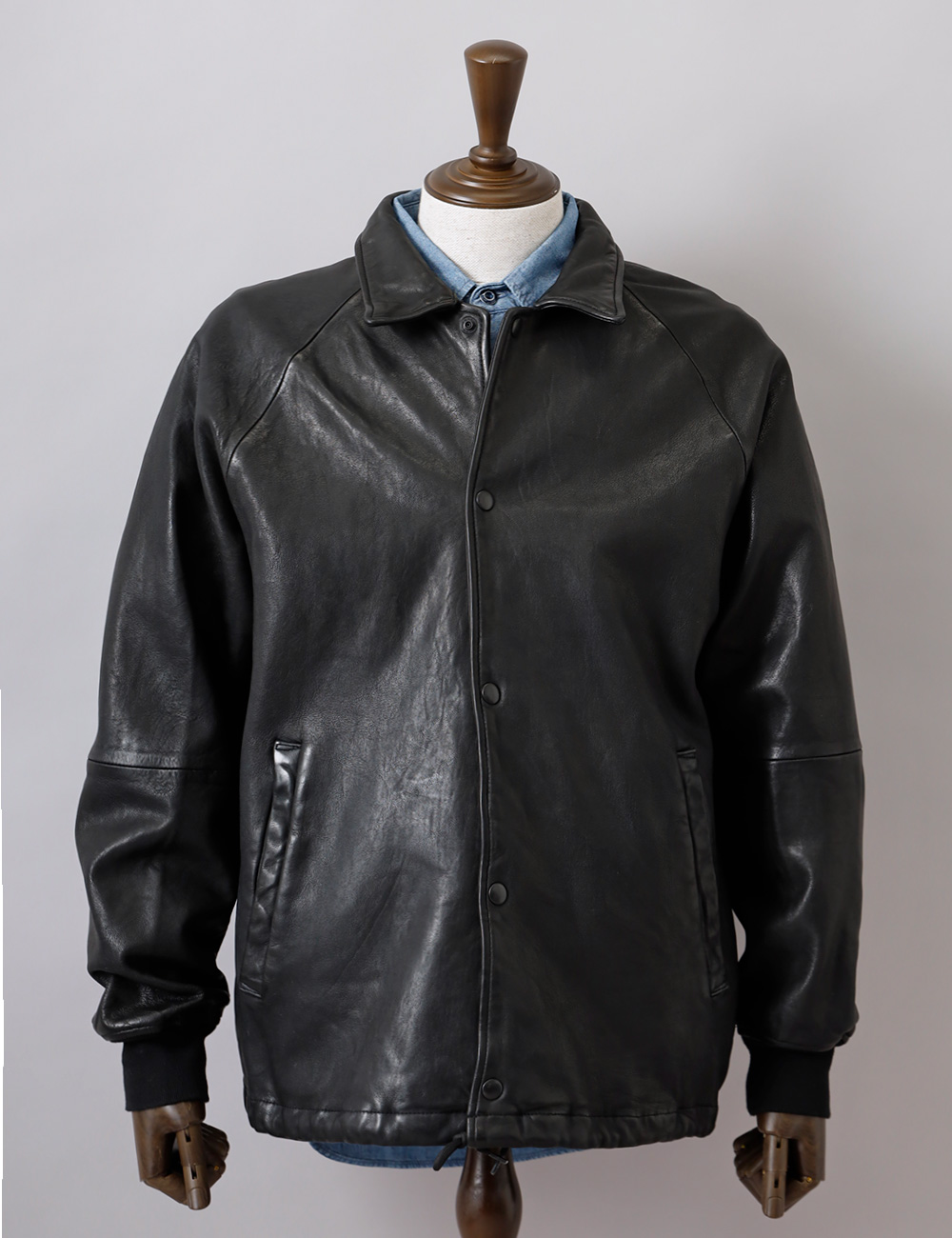 HOUSTON（ヒューストン） ut-8237 レザーコーチジャケット シープ