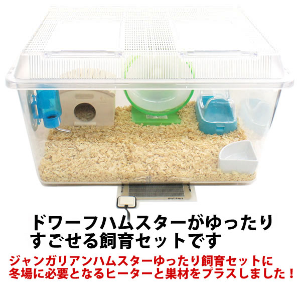 ジャンガリアンハムスター飼育セット ゆったり【冬仕様】/飼育ケース 飼育ケージ スターターセット【27周年セール中】 : 4422 :  小動物専門店ヘヴン ヤフー店 - 通販 - Yahoo!ショッピング