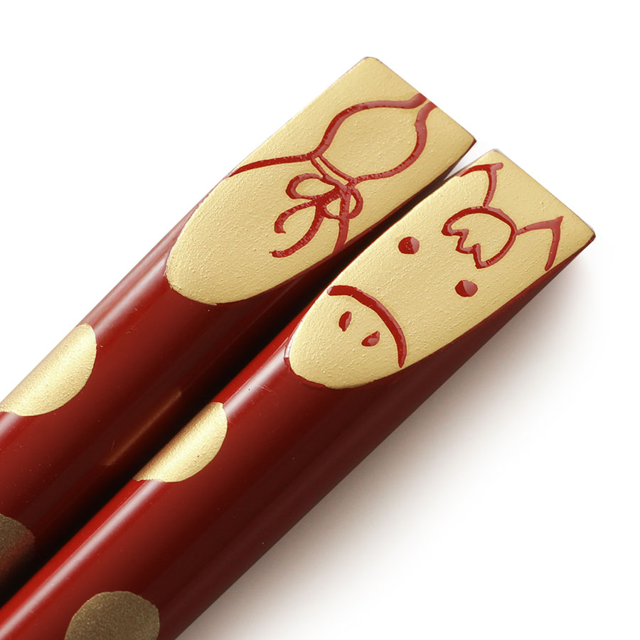 山田平安堂 宮内庁御用達 漆器 干支箸 午（うま） : 漆器 山田平安堂