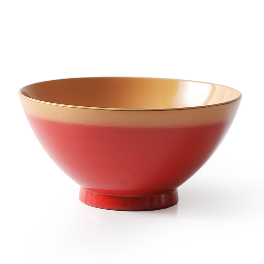 山田平安堂 めし椀 桃／苔／藍 漆塗り 天然木製 : 漆器 山田平安堂