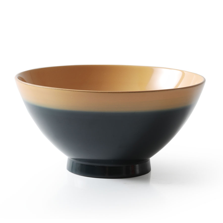 山田平安堂 めし椀 桃／苔／藍 漆塗り 天然木製 : 漆器 山田平安堂