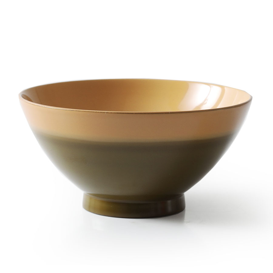 山田平安堂 めし椀 桃／苔／藍 漆塗り 天然木製 : 漆器 山田平安堂