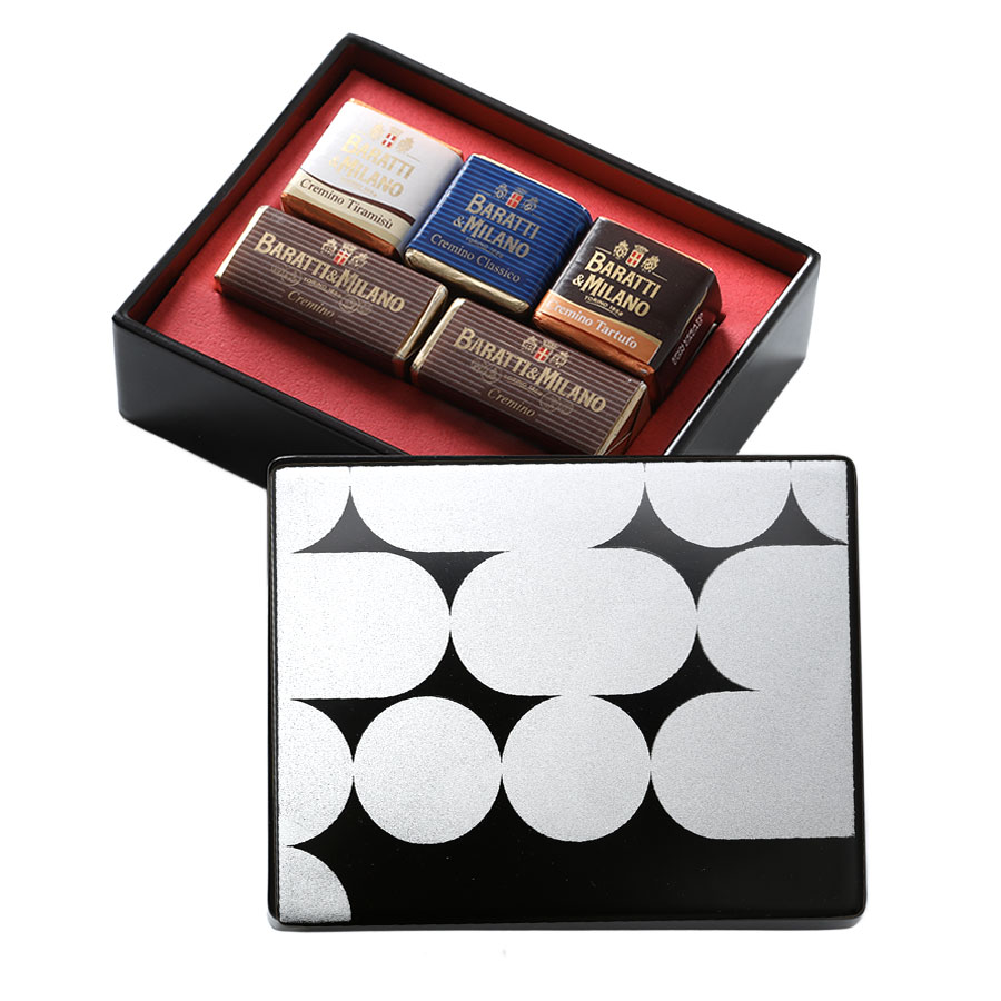 WEB限定 2026 バレンタインギフト 小箱・名刺入れ 初代イタリア国王御用達BARATTI&MILANO×宮内庁御用達 漆器 山田平安堂 小箱とショコラのセット | 山田平安堂 | 03