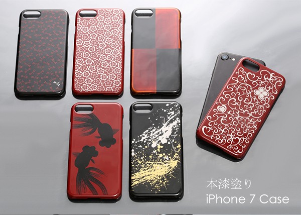iPhoneケース カバー iPhone7/iPhone8 本漆塗り/ 漆器 : 漆器 山田平安
