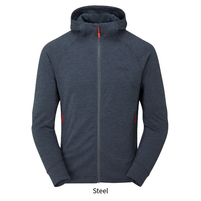 ラブ Rab ネクサスフーディ(メンズ) Nexus Hoody Mens ミッドレイヤー 長袖 ストレッチ 軽量 QFF-70 Rab（ラブ） ネクサスフーディ(メンズ) Nexus Hoody Mens ミッド