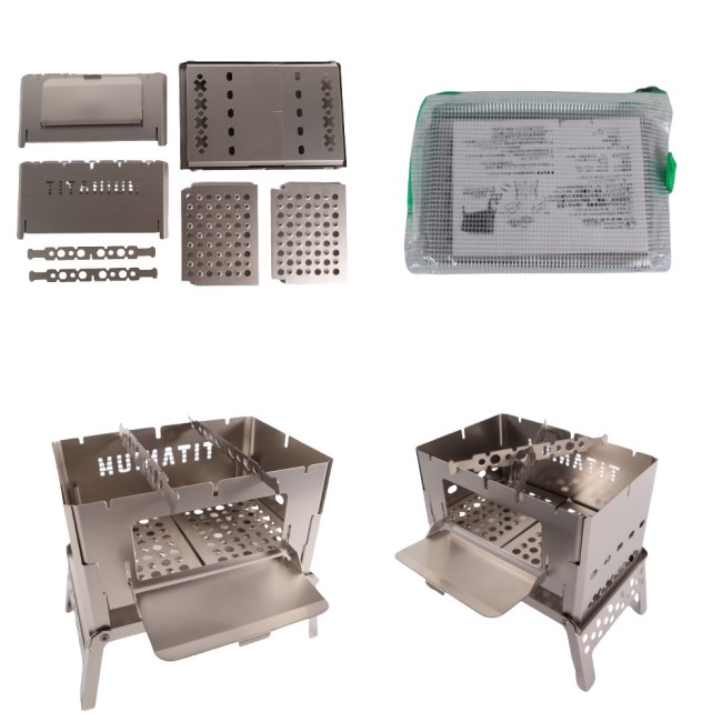 笑&#39;s・B-6君オールチタニウム　メッシュグリル付き Mr.B-6 All Titanium Grill plate setⅡ（販売終了）ありがとう