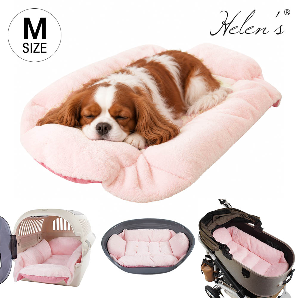 Helen's Via マルチフィット クレートクッション M 犬用ベッド 洗える