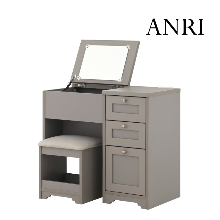 4FUL（フォーフル） 直送 ドレッサー ANRI デスクドレッサー 全7色 W80