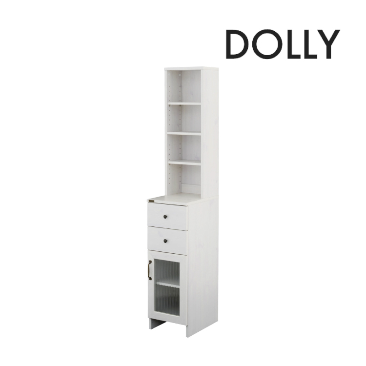 直送 収納 棚 DOLLY 隙間収納ラック DOK160 全3サイズ 高さ調節 家具 キッチン オープンラック 引き出し 収納棚 新生活の画像