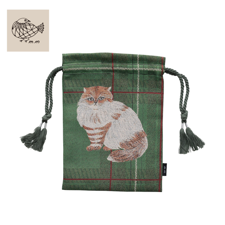 松尾ミユキ ポーチ | Matsuo Miyuki 巾着バッグ 全4種 | タータン