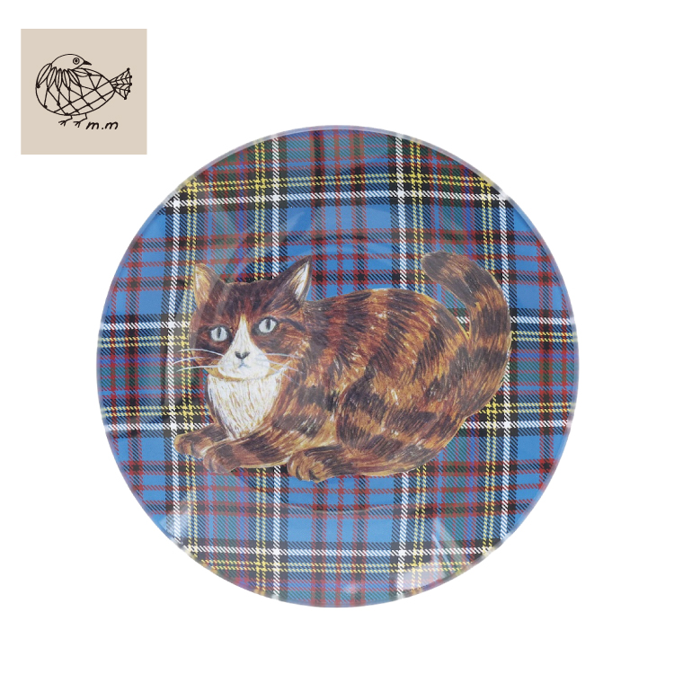 松尾ミユキ お皿 | ガラスプレート S 全4種 | Φ16cm Matsuo Miyuki 猫