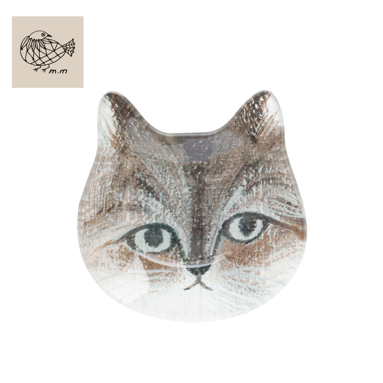 松尾ミユキ ＼ 爆買 ／松尾ミユキ お皿 | キャットフェイス ガラス平皿