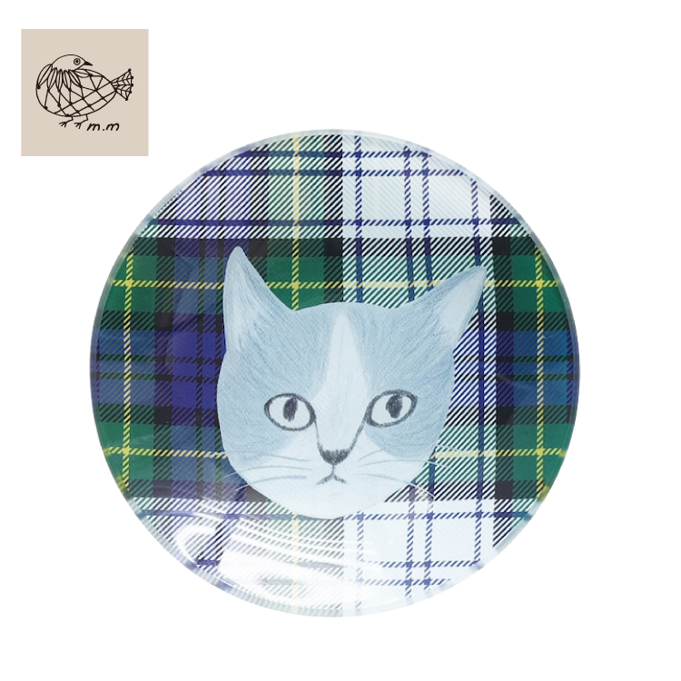 松尾ミユキ お皿 | ガラスプレート S 全4種 | Φ16cm Matsuo Miyuki 猫