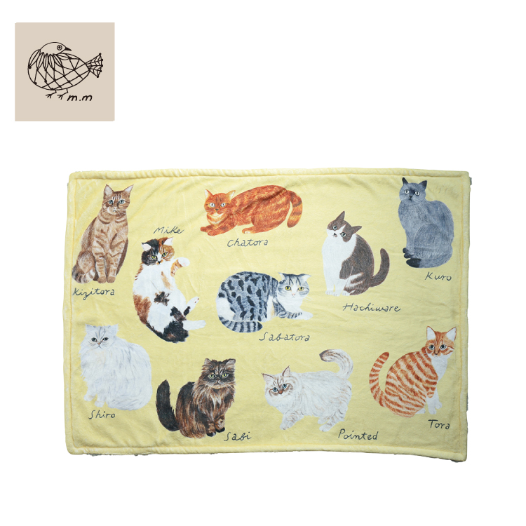 松尾ミユキ 毛布 Matsuo Miyuki ボアブランケット Cat 全4種 ひざ掛け