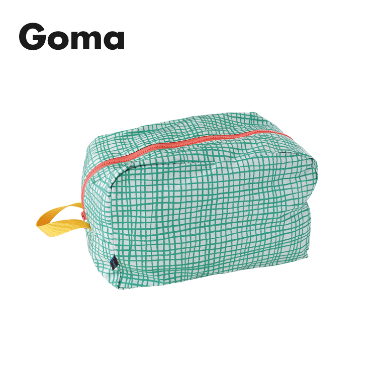 ポーチ 仕分けポーチ 大きめ Goma ポーチL 全3種 持ち手付き ゴマ マチ