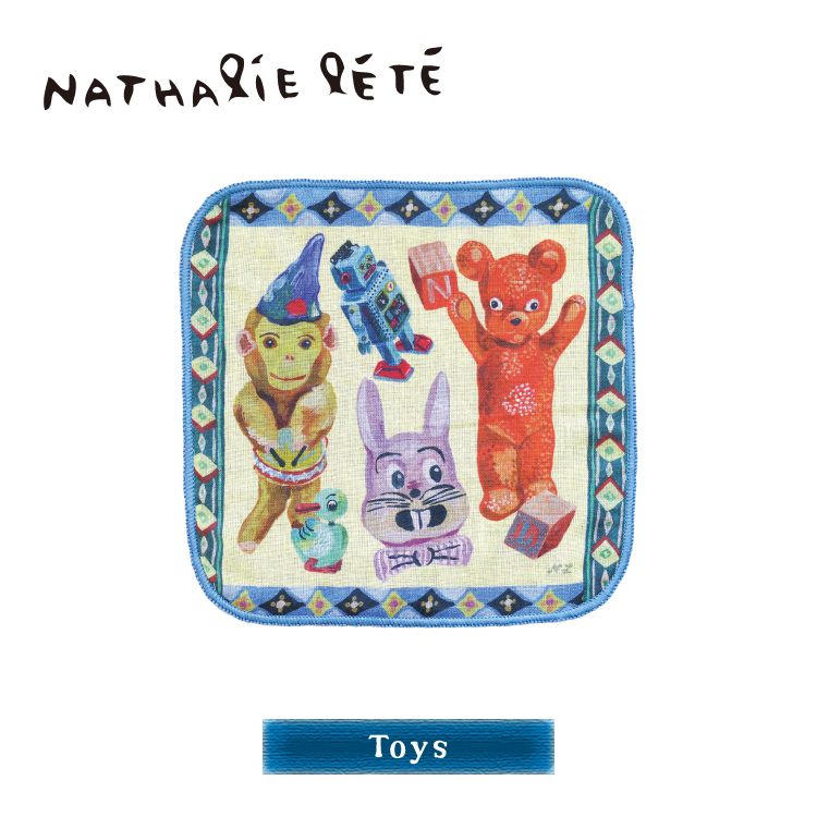 ナタリーレテ タオルハンカチ / ガーゼハンドタオル 全4種 / ハンカチ レディース かわいい プレゼント メール便 | Nathalie Lete | 01