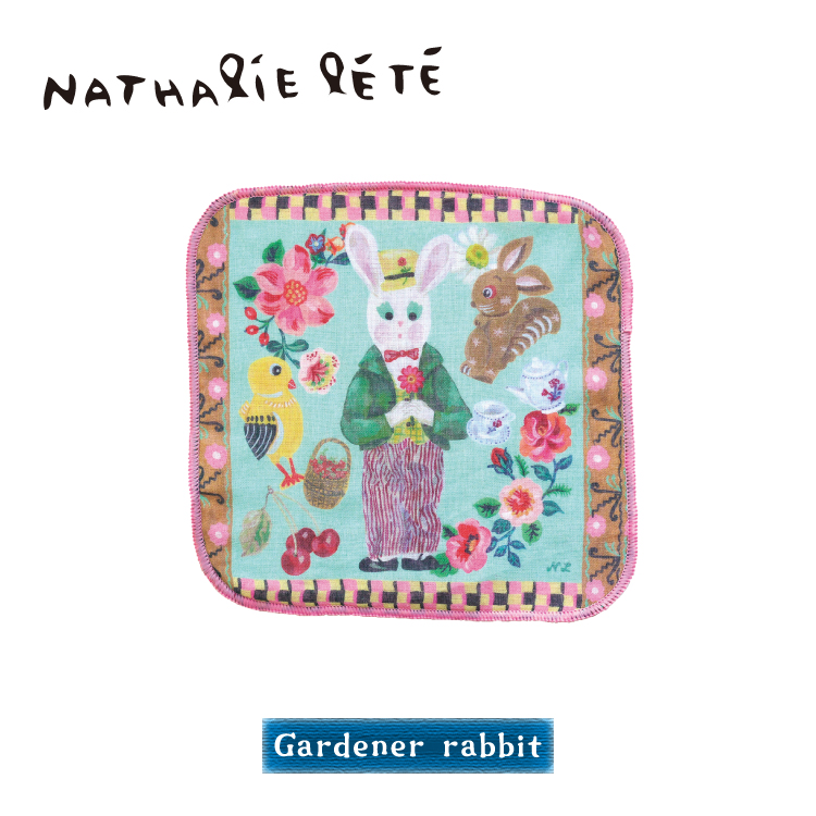ナタリーレテ タオルハンカチ / ガーゼハンドタオル 全4種 / ハンカチ レディース かわいい プレゼント メール便 | Nathalie Lete | 03