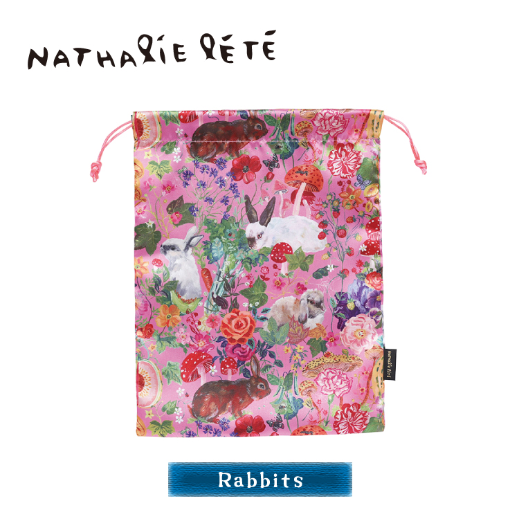 Nathalie Lete ナタリーレテ 巾着 / サテンドローストリング