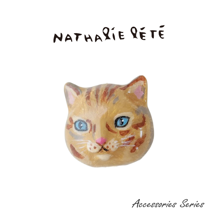 Nathalie Lete（ナタリーレテ） 爆買 ブローチ 全4種 ポーチ付き 猫 黒