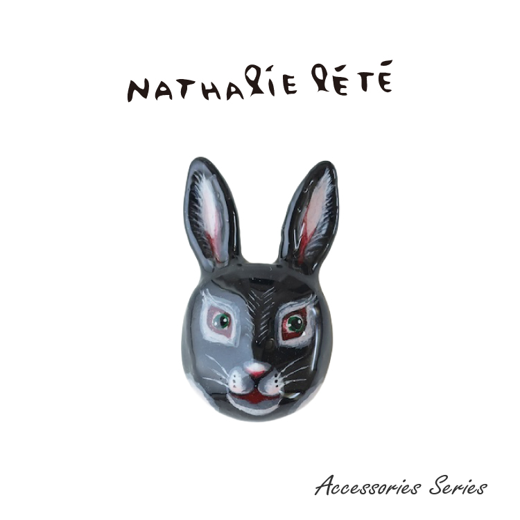 Nathalie Lete（ナタリーレテ） 爆買 ブローチ 全4種 ポーチ付き 猫 黒