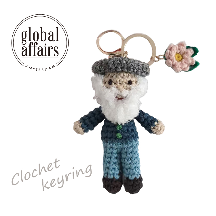 ハンドメイド　あみぐるみ 爆買 正規品 GLOBAL AFFAIRS HM キーリング 全8種 世界の巨匠