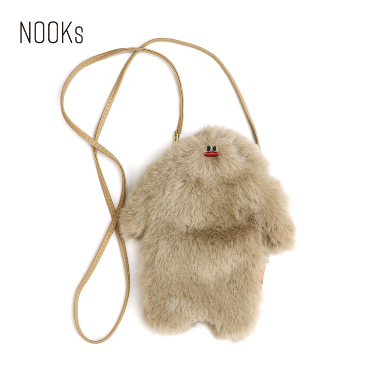 ショルダーポーチ | ヌークス イエティ 全2色 斜め掛け もこもこ