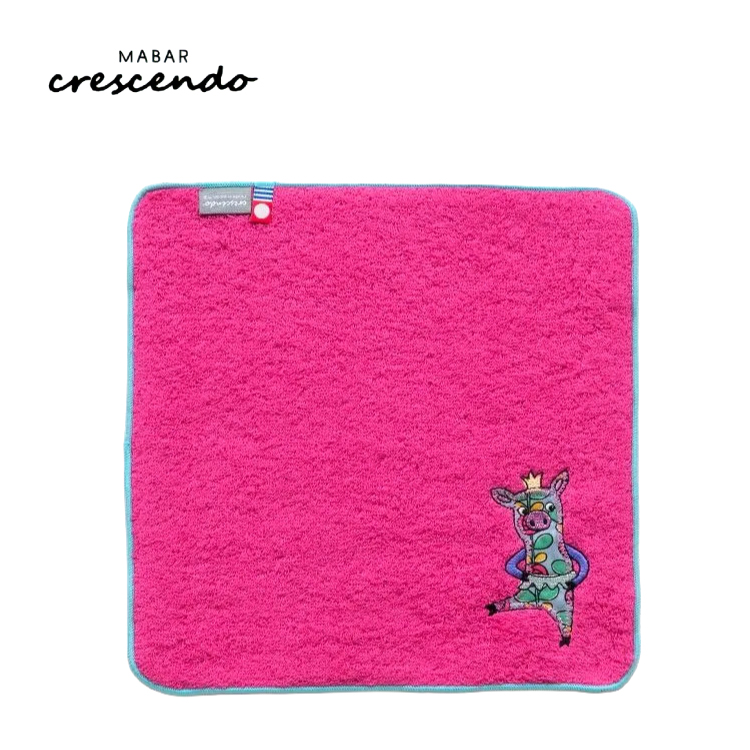 タオルハンカチ AMICA アップリケ ハンカチ 全15種 25×25cm 今治 認定
