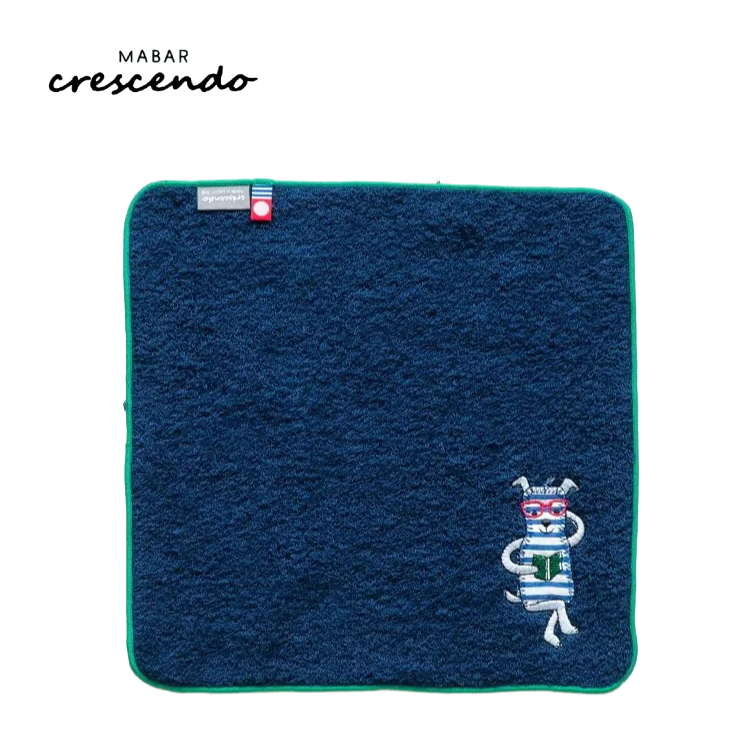 タオルハンカチ AMICA アップリケ ハンカチ 全15種 25×25cm 今治 認定