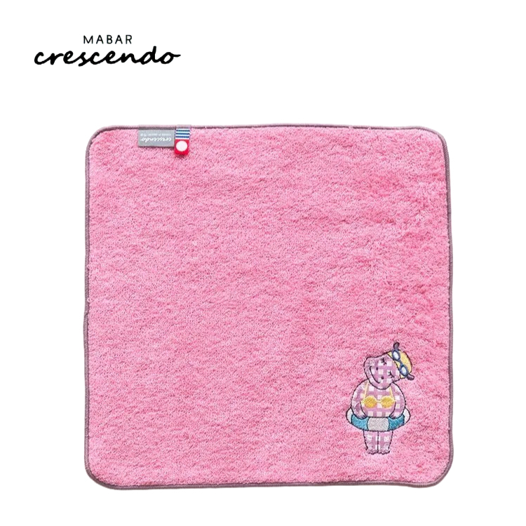 タオルハンカチ AMICA アップリケ ハンカチ 全15種 25×25cm 今治 認定