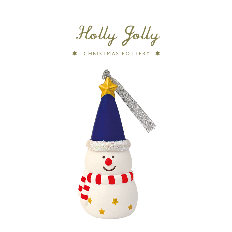 DECOLE（デコレ） クリスマス 飾り Holly Jolly 陶器ベル 全4種